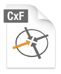 Icono de un archivo CxF.