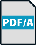 Icono de los estándares PDF/A.