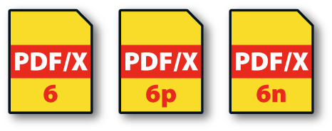 PDF/X-6, PDF/X-6p y PDF/X-6n.