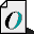 El icono de una fuente OpenType en Macintosh.